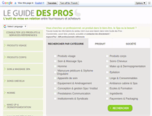 Tablet Screenshot of guide-des-pros-bien-etre.com